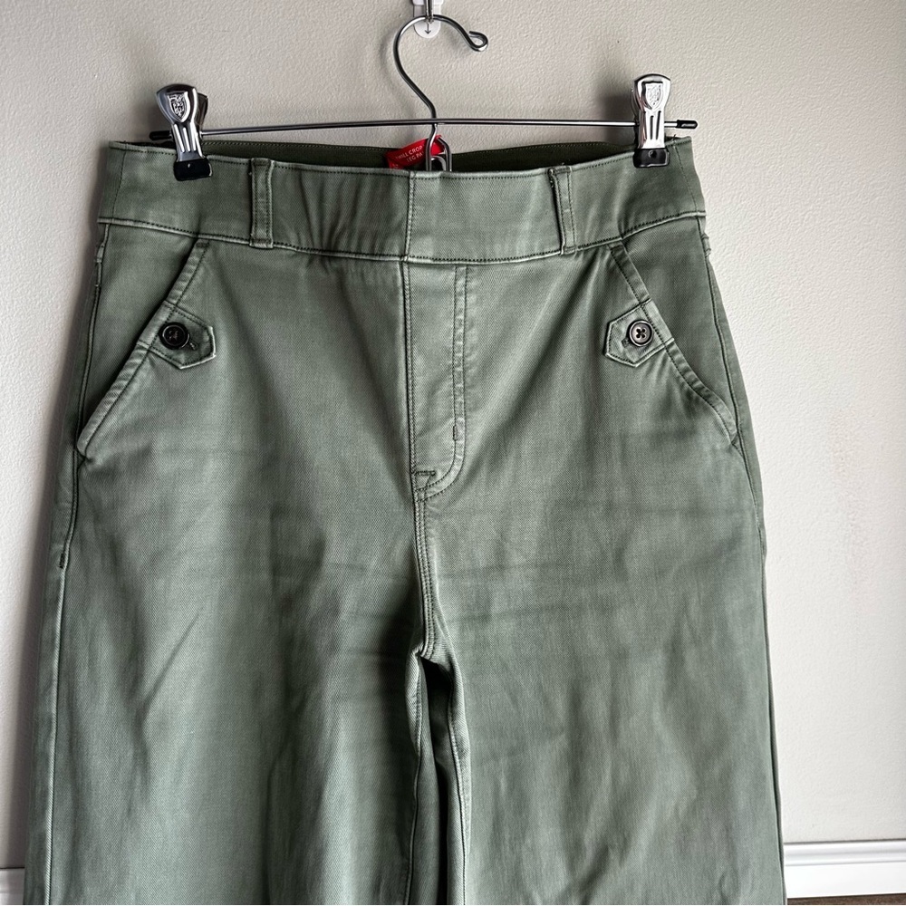 SPANX Stretch Twill Cropped Wide Leg Pant - Picture 5 of 8